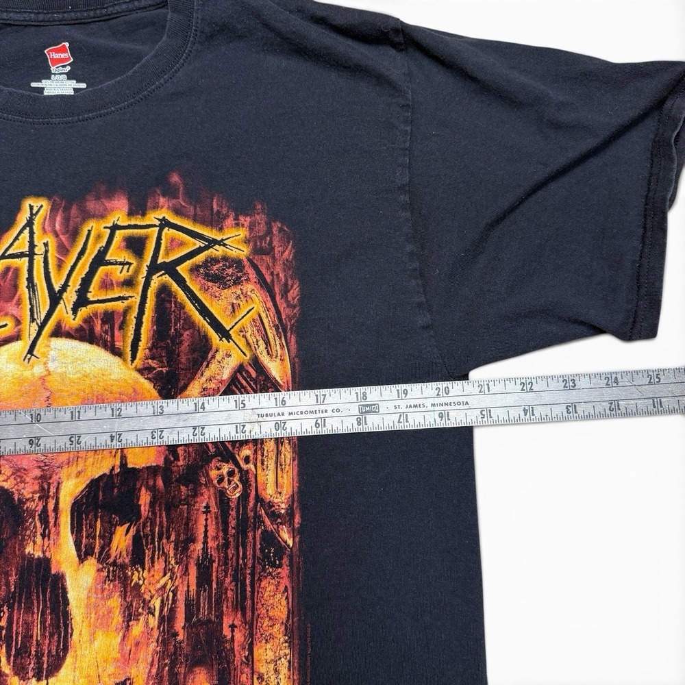 Slayer Final World Tour 2019 T Shirt L Black Skull Double Sided Metal Band Tee - Picture 7 of 11